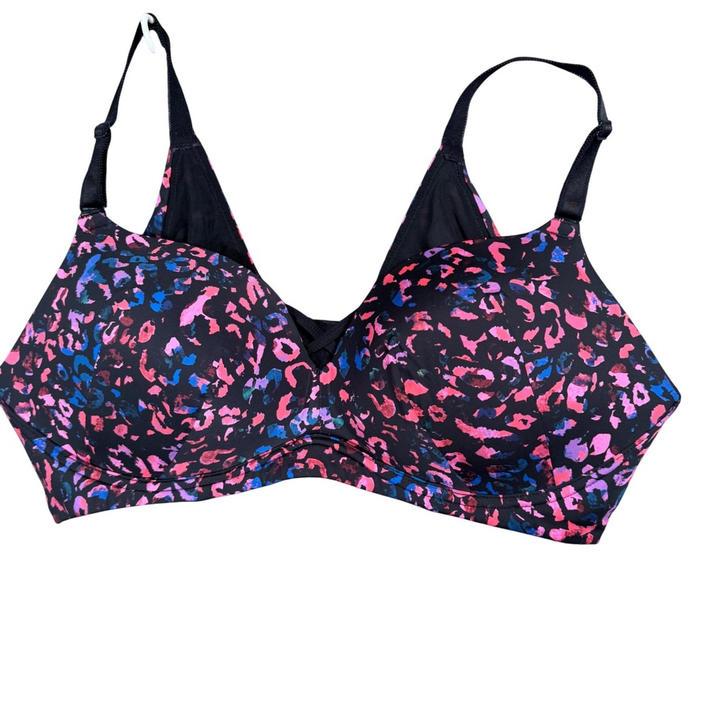 Torrid‎ Black Abstract Print Wirefree Bra Unlined Plus Size 42C